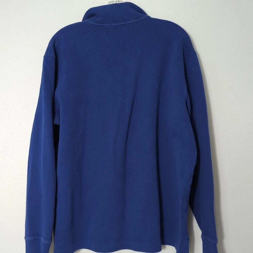 Polo Ralph Lauren Sweater Mens Size Large Royal Blue Long Sleeve 100% Cotton 151